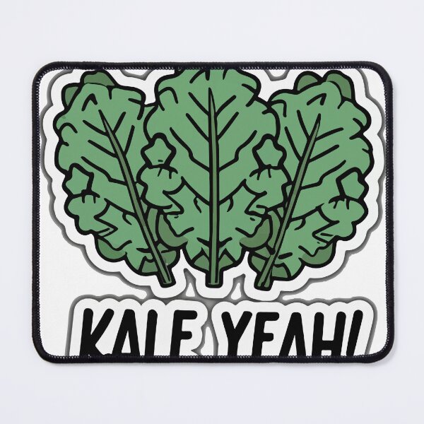 Item preview, Kale Yeah! Smiling Leaves Comic Sticker designed and sold by NiftyWrx.