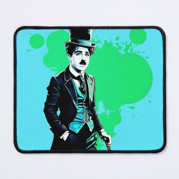 Item preview, Portrait of Charlie Chaplin painted in graffiti style designed and sold by BubblyDelight.