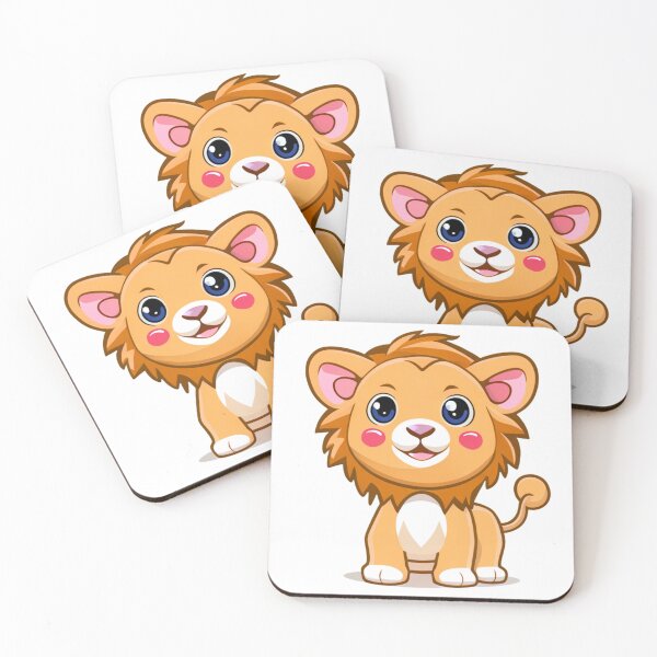 Item preview, CUTE LION cartoon illustration for kids designed and sold by 123JUST4U.