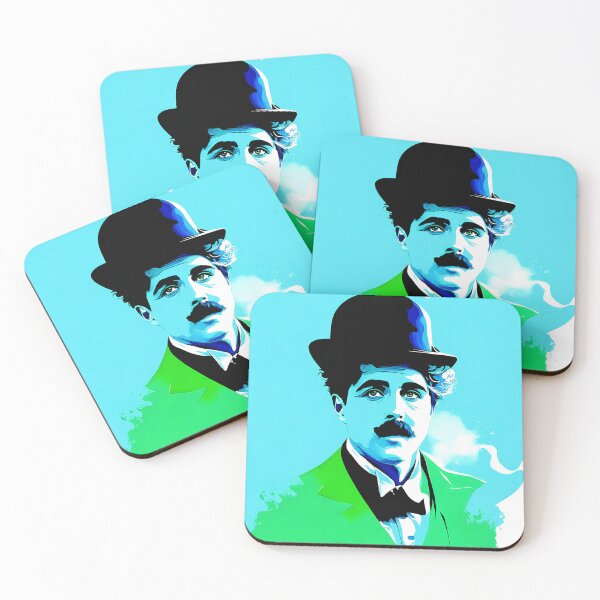 Item preview, Portrait of Charlie Chaplin painted in graffiti style designed and sold by BubblyDelight.