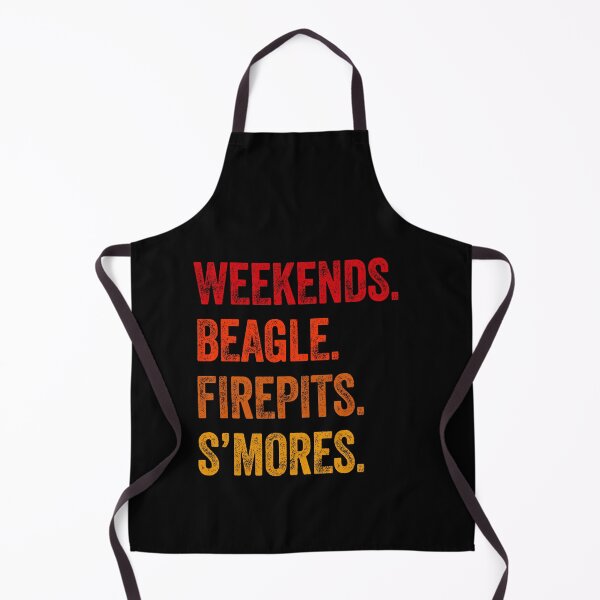 Item preview, Weekends Beagle Firepits S'mores Funny Gift designed and sold by Guarddogdrive.