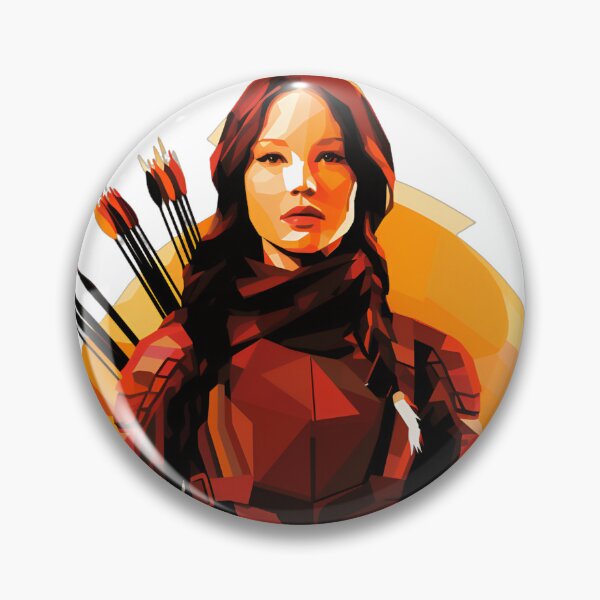 Item preview, Katniss Everdeen Hunger Games flat design designed and sold by Last-Train.