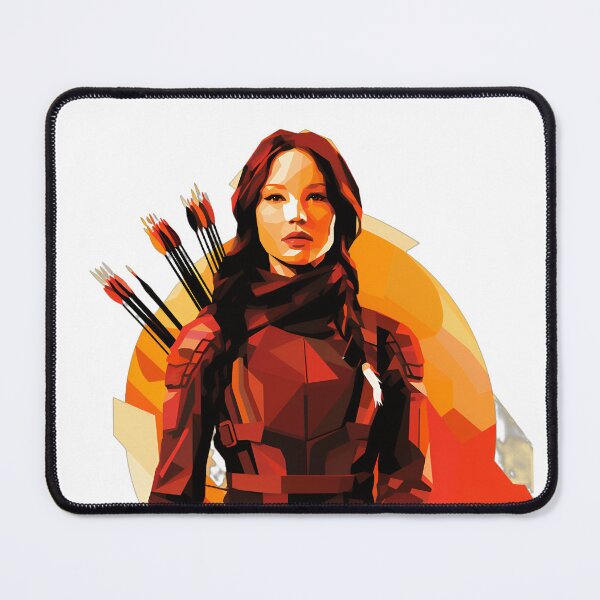 Item preview, Katniss Everdeen Hunger Games flat design designed and sold by Last-Train.