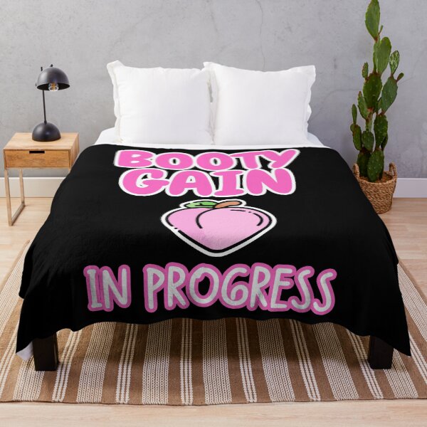 Item preview, Booty gain in progress Funny Fitness Goal Glute Workout designed and sold by BunBuntheDog-.