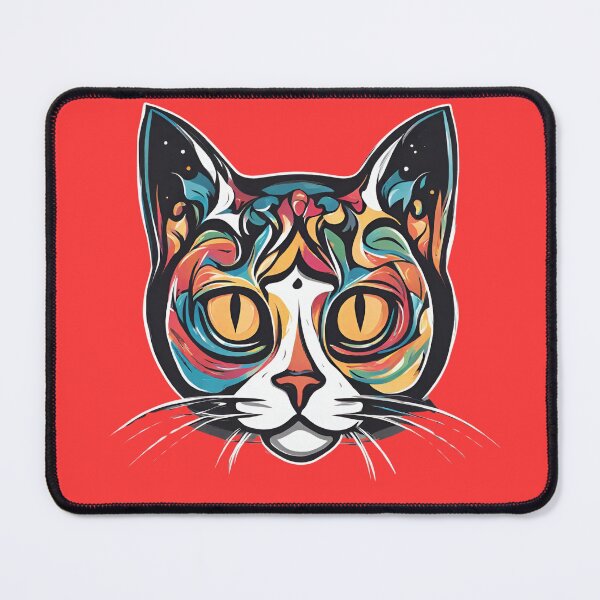 Item preview, Colorful Cat Face designed and sold by LittleGoblinPrs.