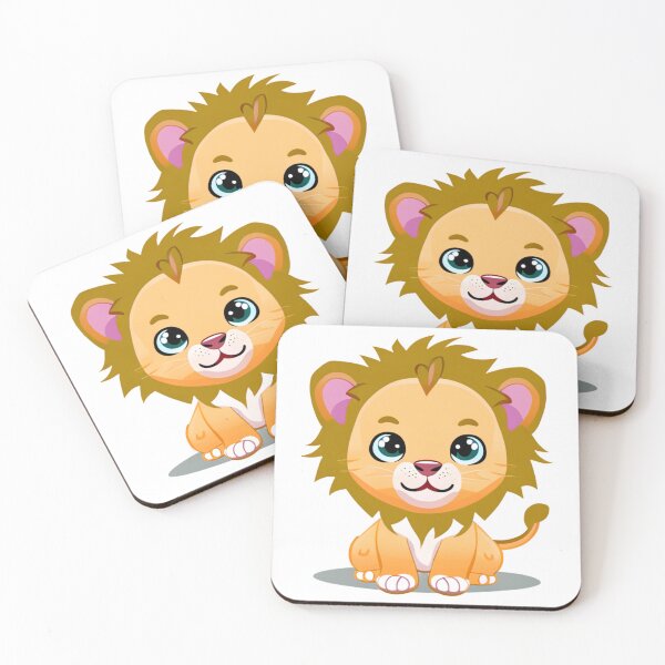 Item preview, CUTE LION cartoon illustration for kids designed and sold by 123JUST4U.