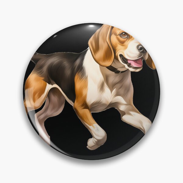Item preview, Cute beagle dog running illustration designed and sold by NBSStore.