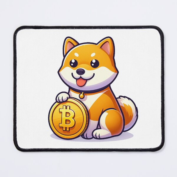 Item preview, shiba holding bitcoins designed and sold by ffkj09.