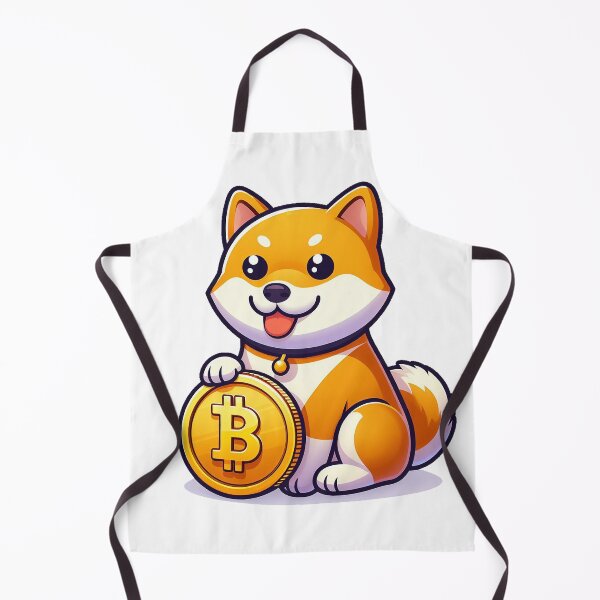 Item preview, shiba holding bitcoins designed and sold by ffkj09.