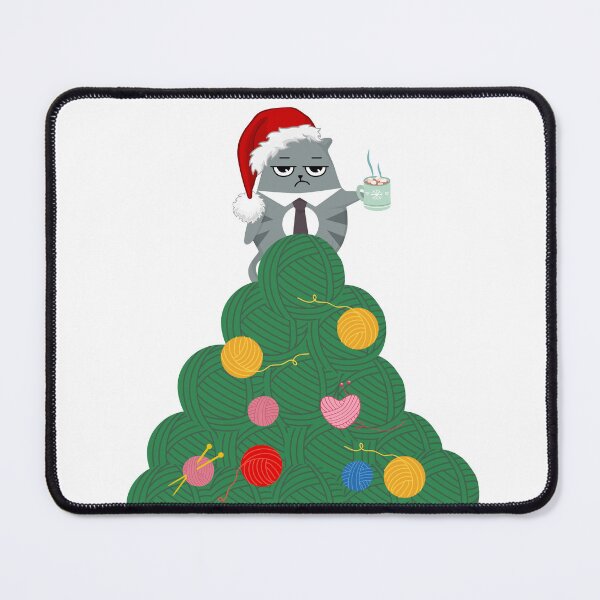 Item preview, Christmas worker cat designed and sold by ABKforDesign.