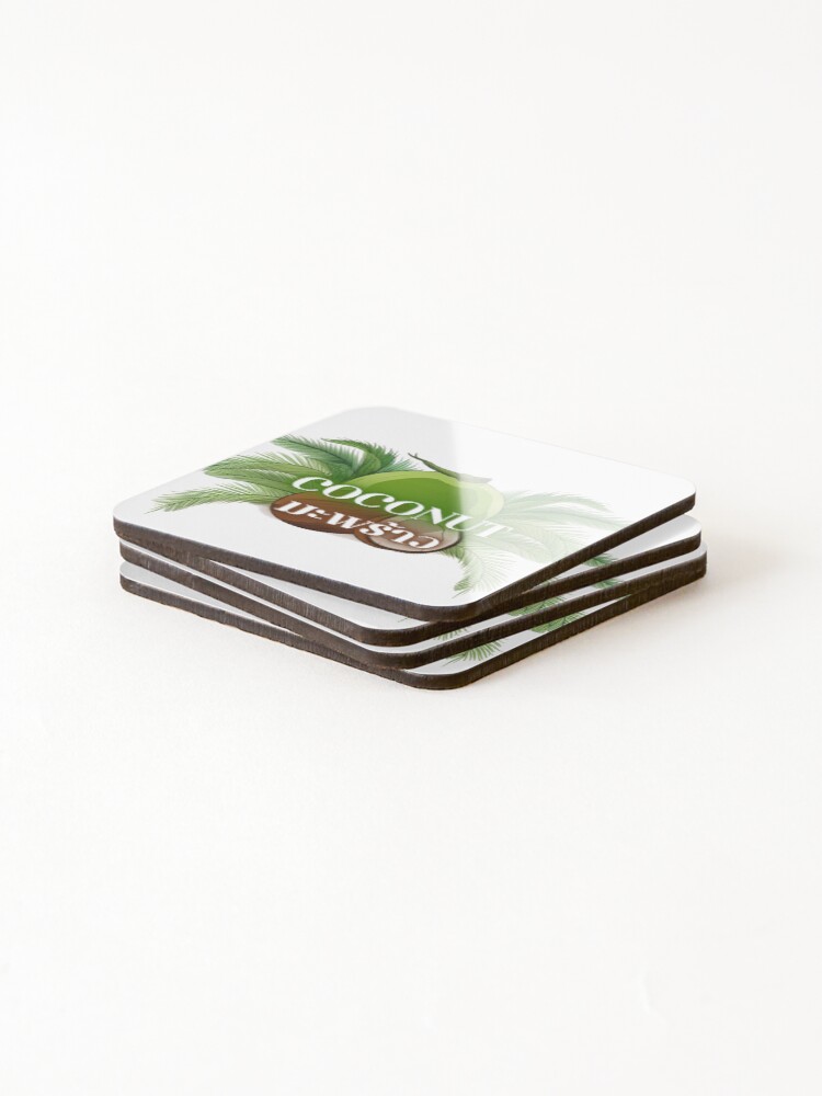 Thumbnail 4 of 5, Coasters (Set of 4), coconut designed and sold by Rooklife.