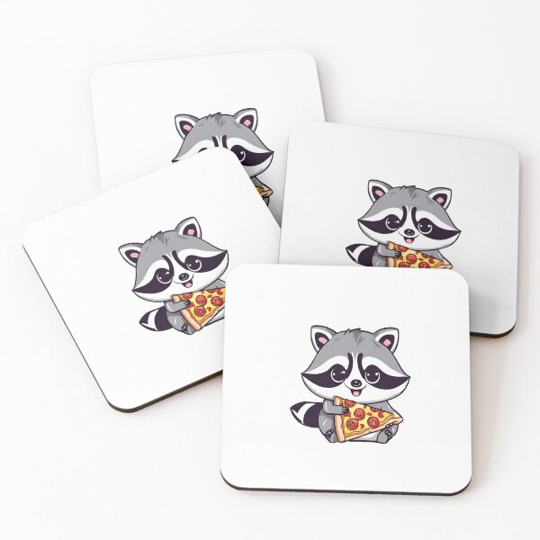 Item preview, KAWAII RACOON PIZZA designed and sold by KawaiiLyfe.
