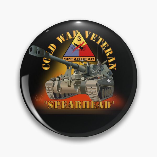 Item preview, Army - Cold War Vet -  3rd Armored Division - Spearhead  w  M109 Howitzer - Fire X 300 designed and sold by Military Insignia Products.