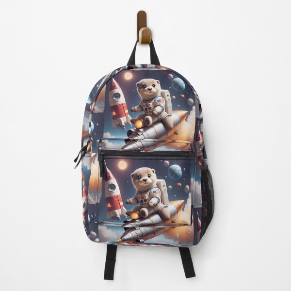 Item preview, Otter Astronaut riding rocket on the space designed and sold by BotunPeony.