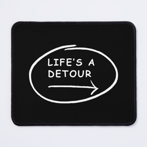 Item preview, LIFE IS A DETOUR; Short motivational quotes typography designed and sold by LoveDesignMania.