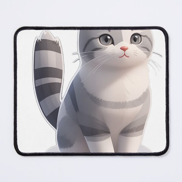 Item preview, An adorable cute gray and white cat designed and sold by MahmodArt.