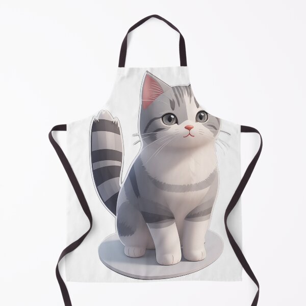Item preview, An adorable cute gray and white cat designed and sold by MahmodArt.