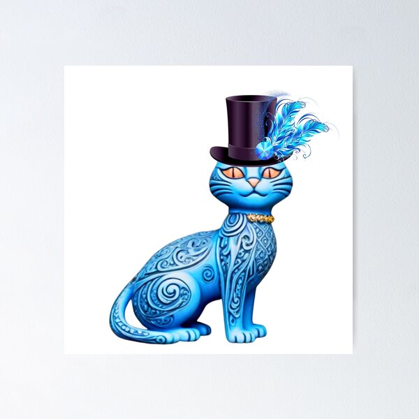 Cute Little Smurf Cat Poster for Sale by sklstore