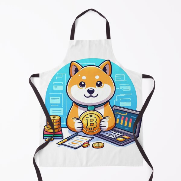 Item preview, shiba holding bitcoins designed and sold by ffkj09.