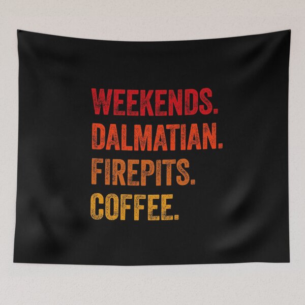 Aperçu de l'œuvre Cadeau drôle de café de foyers dalmates du week-end créée et vendue par Guarddogdrive.