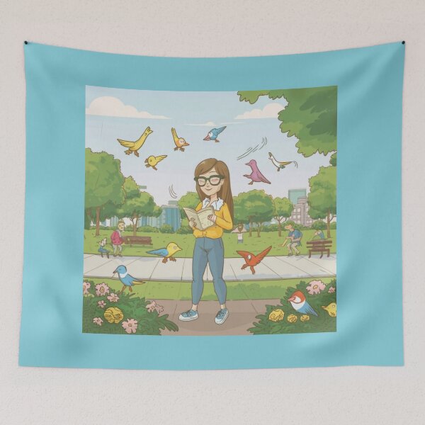 Item preview, easily distracted by birds designed and sold by Bercik123.