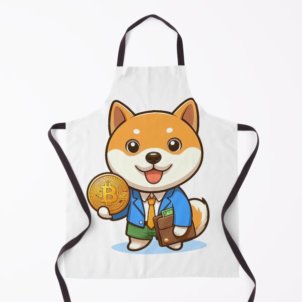 Item preview, shiba holding bitcoins designed and sold by ffkj09.
