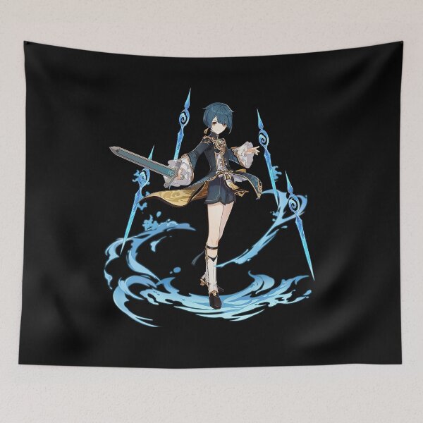 Item preview, Genshin Impact - Xingqiu Official Character Wish - Gacha Splash Art designed and sold by Krimsy.