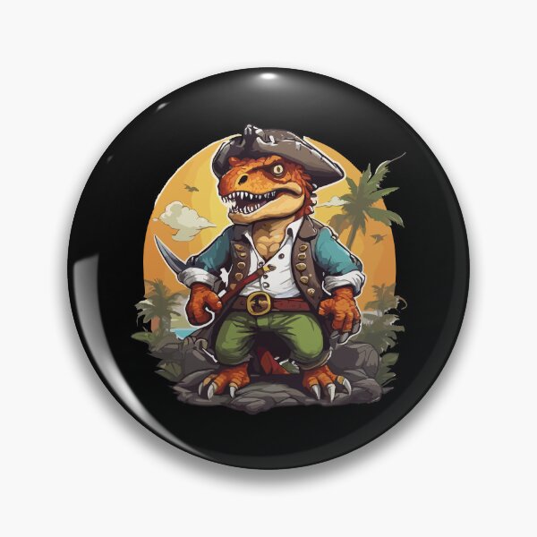Item preview, T rex Pirate designed and sold by Getup-clothing.