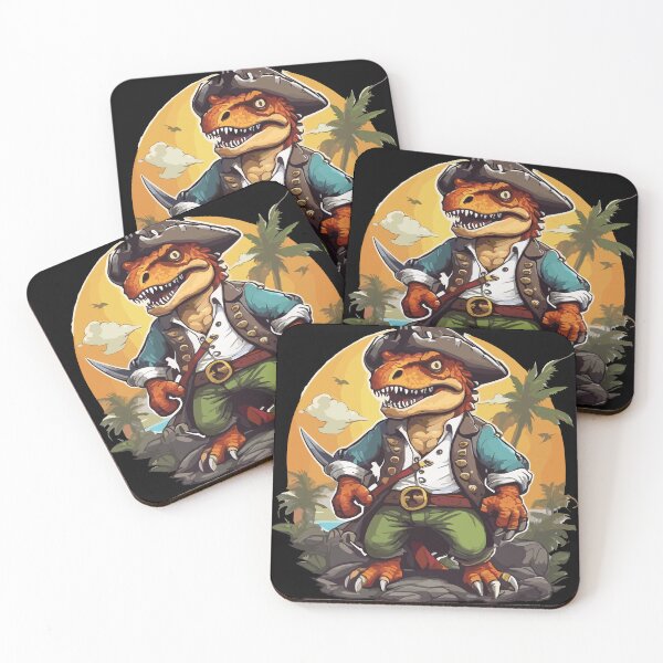 Item preview, T rex Pirate designed and sold by Getup-clothing.
