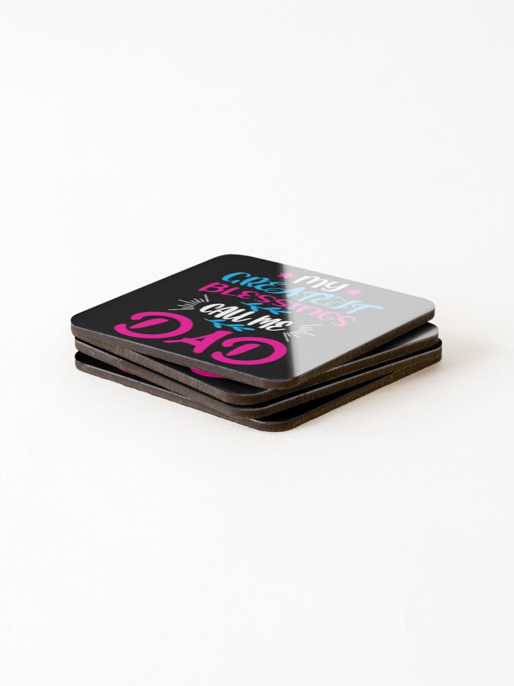 Thumbnail 4 of 5, Coasters (Set of 4), Father’s Day designed and sold by ROKANDESIGNART.