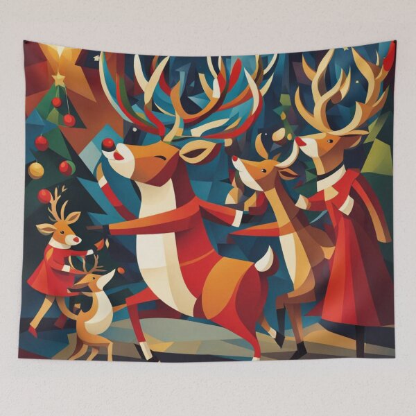 Item preview, Reindeer Dance in The Christmas Glow designed and sold by Owl-o-the-wisp.