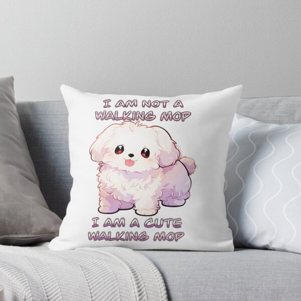 Item preview, I Am Not A Walking Mop I Am A Cute Walking Mop Cute Puppy Shirt and Sticker Design by Zeesdesign on Redbubble designed and sold by ZEESDESIGN.