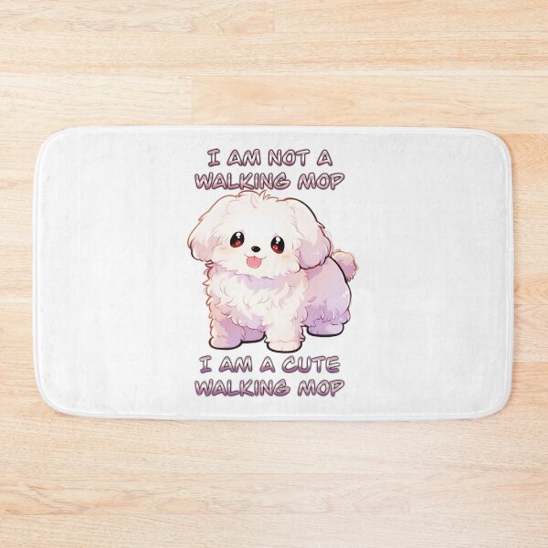 Item preview, I Am Not A Walking Mop I Am A Cute Walking Mop Cute Puppy Shirt and Sticker Design by Zeesdesign on Redbubble designed and sold by ZEESDESIGN.
