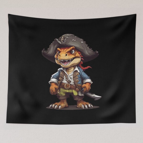 Item preview, T rex Pirate designed and sold by Getup-clothing.