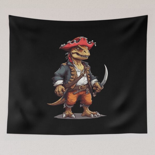Item preview, T rex Pirate designed and sold by Getup-clothing.