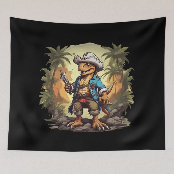 Item preview, T rex Pirate designed and sold by Getup-clothing.