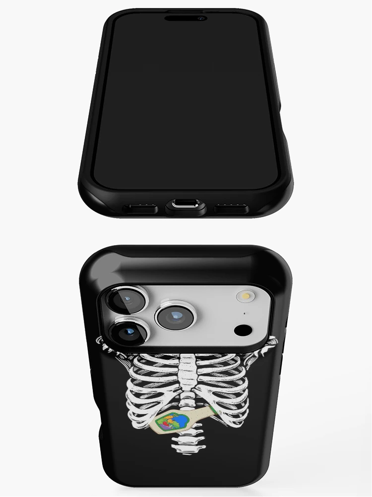 Thumbnail 3 of 4, iPhone Case, Skeleton Ribcage Ranch Funny Ranch Dressing Gear designed and sold by DynamicDesign.