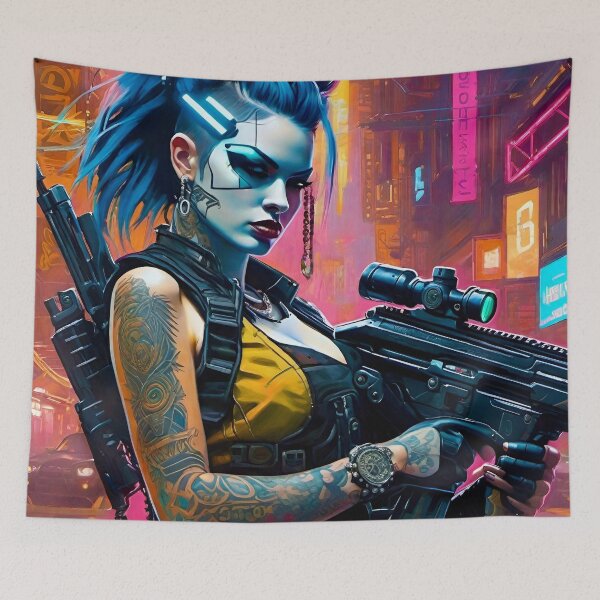 Item preview, Kabuki Punk - Sci Fi Character concept designed and sold by Delerat7.