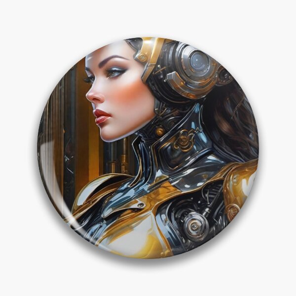 Item preview, Golden Cyborg - Sci Fi Character concept designed and sold by Delerat7.