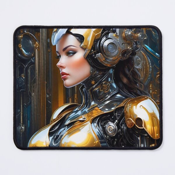 Item preview, Golden Cyborg - Sci Fi Character concept designed and sold by Delerat7.