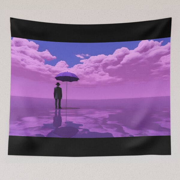 Item preview, Floating Futuristic and Surrealist Dreamscape designed and sold by AI-Only Creations.