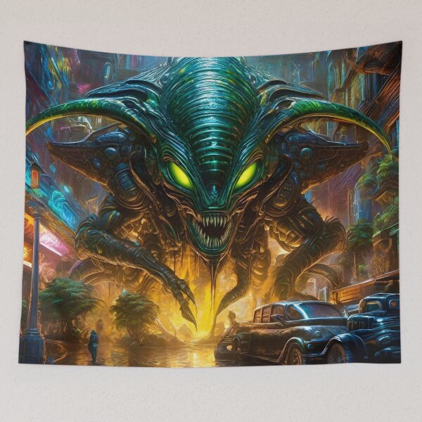 Artikelvorschau, Alien Invasion – Surreale Fantasy-Kunstkonzepte entworfen und verkauft von Delerat7.
