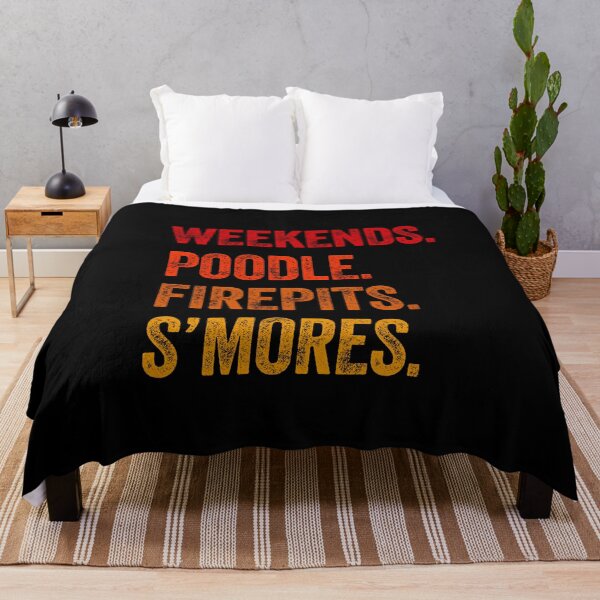 Item preview, Weekends Poodle Firepits S'mores Funny Gift  designed and sold by Guarddogdrive.