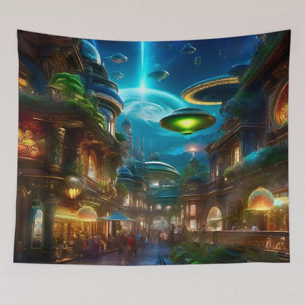 Artikelvorschau, Alien Invasion 2 – Surreale Fantasy-Kunstkonzepte entworfen und verkauft von Delerat7.