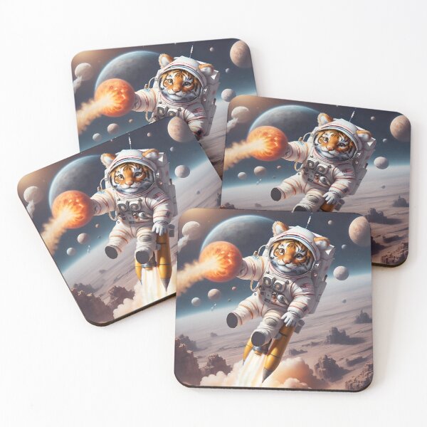 Item preview, Tiger Astronaut on the space designed and sold by BotunPeony.