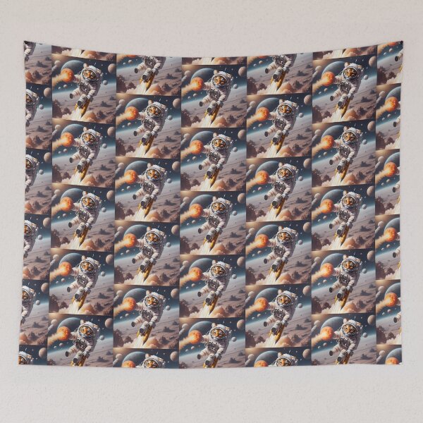 Item preview, Tiger Astronaut on the space designed and sold by BotunPeony.