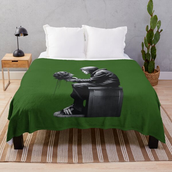 Item preview, Banksy Grim Reaper with bouquet of flowers designed and sold by Gianyyu.