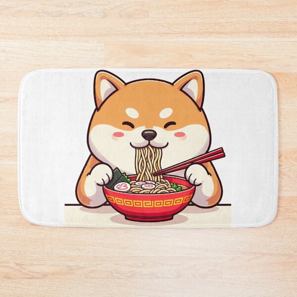 Item preview, Shiba eating ramen designed and sold by ffkj09.