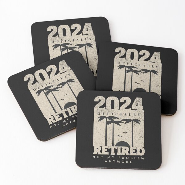 Item preview, Officially Retired 2024, Funny Retired, Retirement, Retirement Gifts, Retired Est 2024, Retirement Party designed and sold by DesignsStation8.