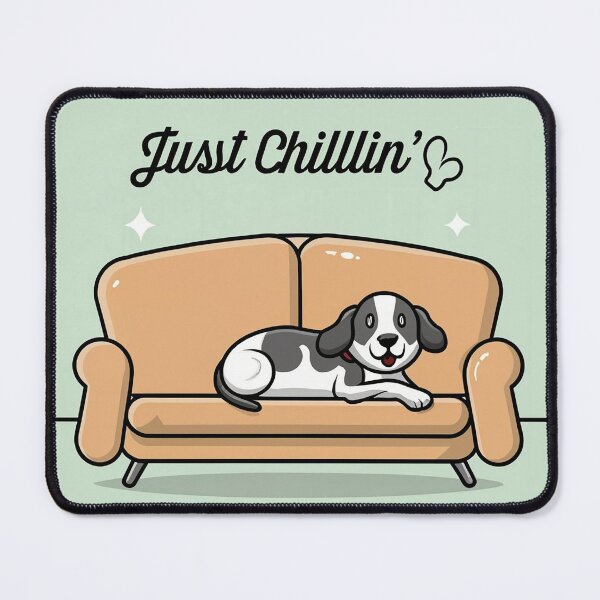 Aperçu de l'œuvre Chien Chillin' Sur un canapé créée et vendue par MD2Graphics.